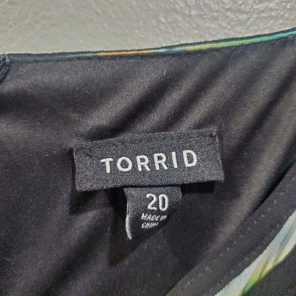 Torrid Plus Size Women's Rainbow Tie-Dye Sleeveless Maxi Dress Chiffon Size 20 - Picture 4 of 16